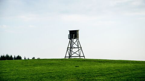 Ein Hochsitz.