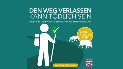 ASP-Kampagne Motiv: Den Weg verlassen kann tödlich sein ASP-Kampagne Motiv: Den Weg verlassen kann tödlich sein
